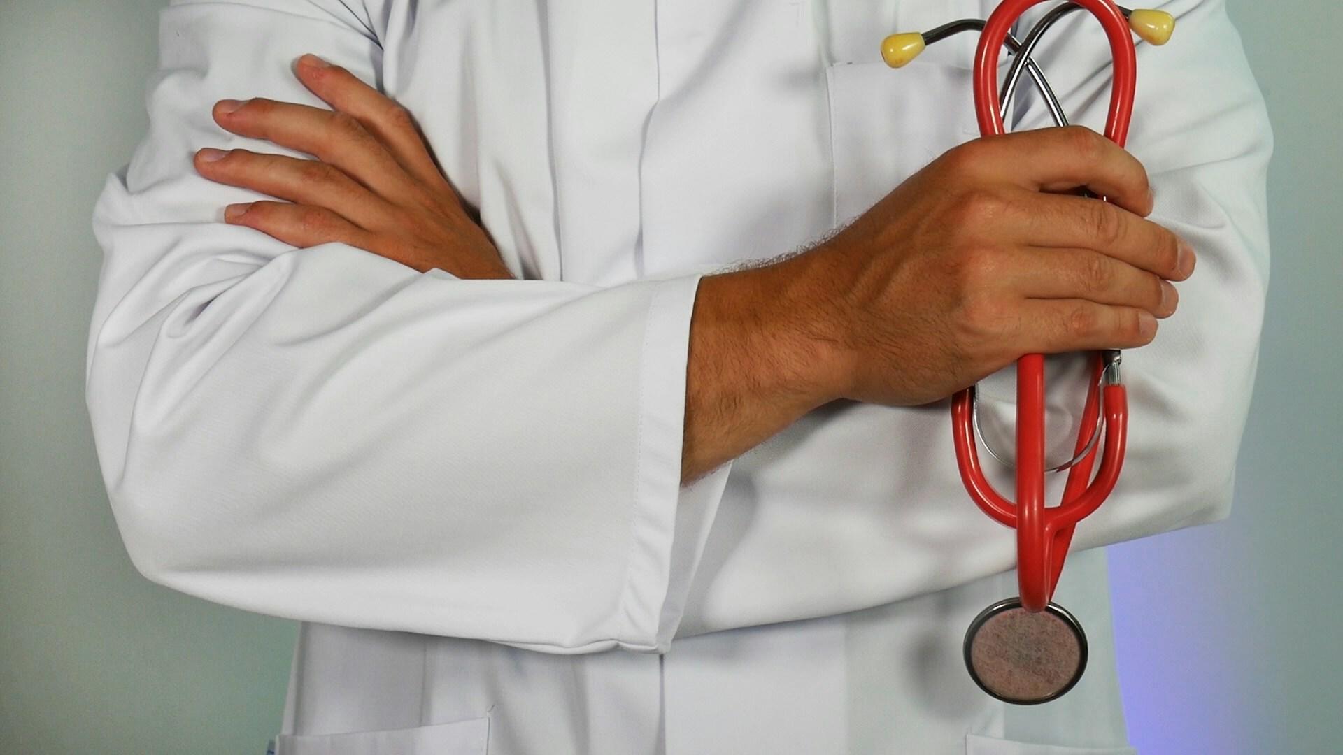 A nurse in uniform.