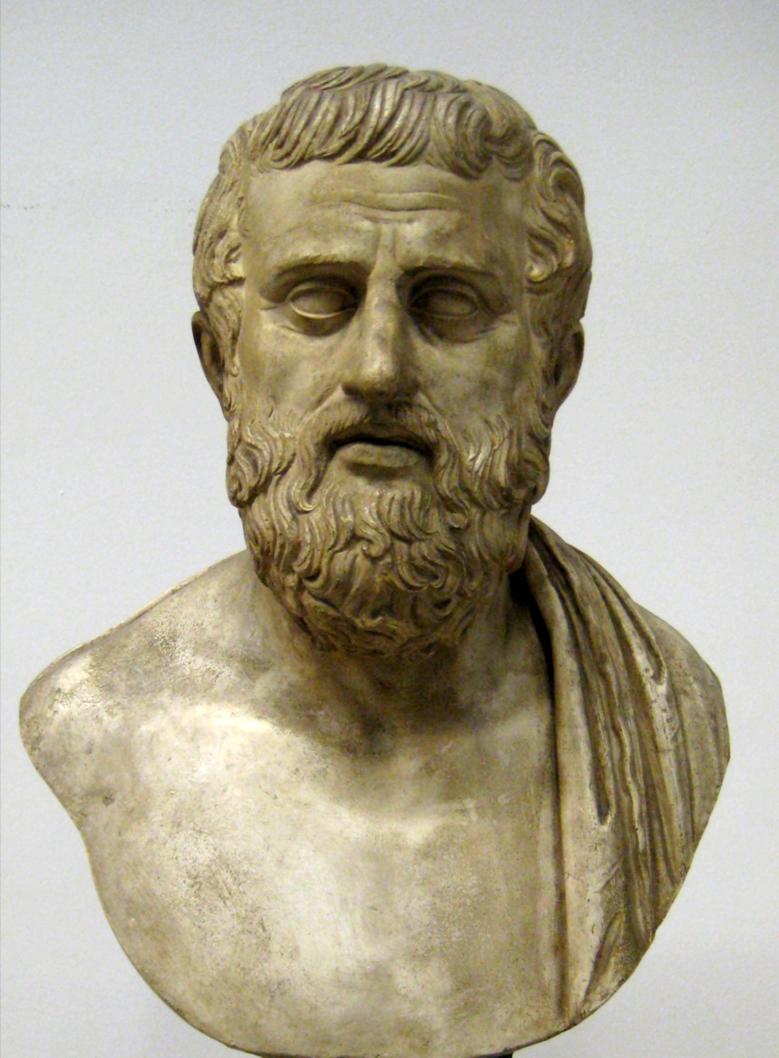 Cast of a bust of Sophocles in the Pushkin Museum