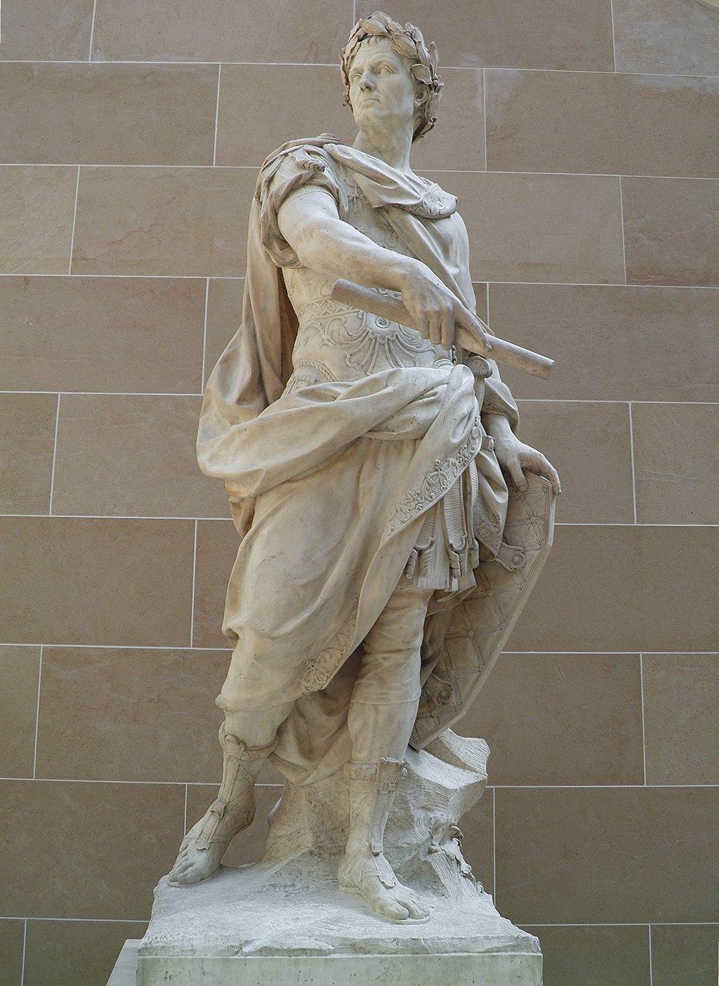 A sculpture of Julius Caesar