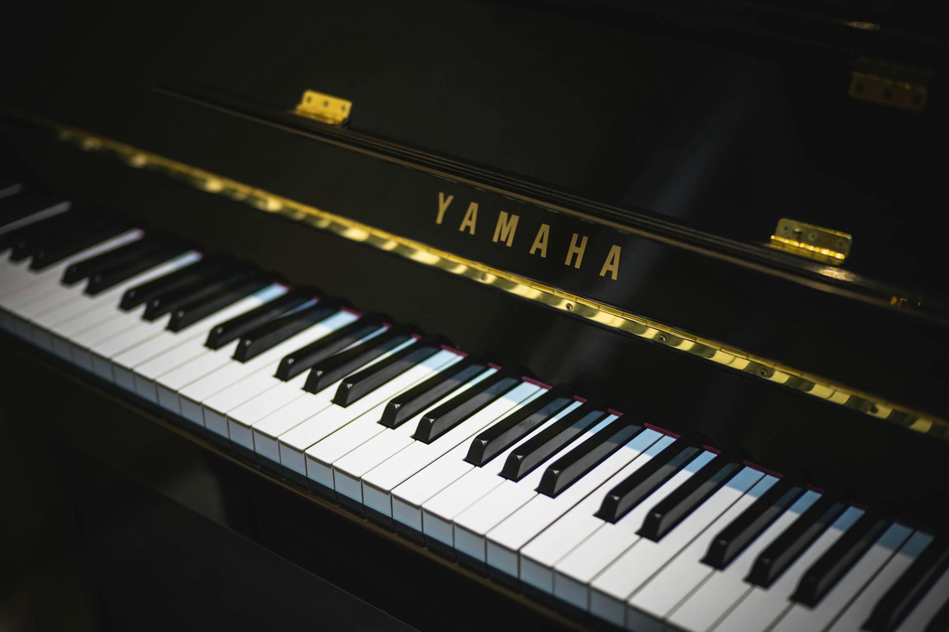 A Yamaha piano