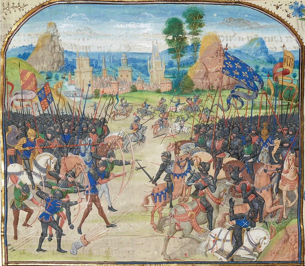 A painting of The Battle of Auray