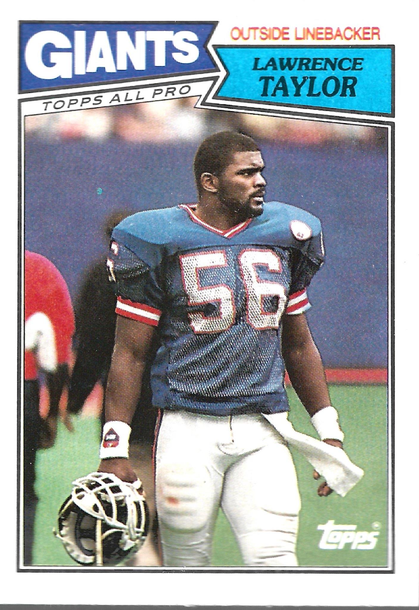 Lawrence Taylor trading card from 1987