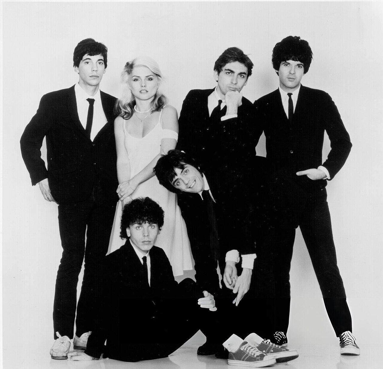 American music group "Blondie", circa 1978, in a publicity shot for their album "Parallel Lines".