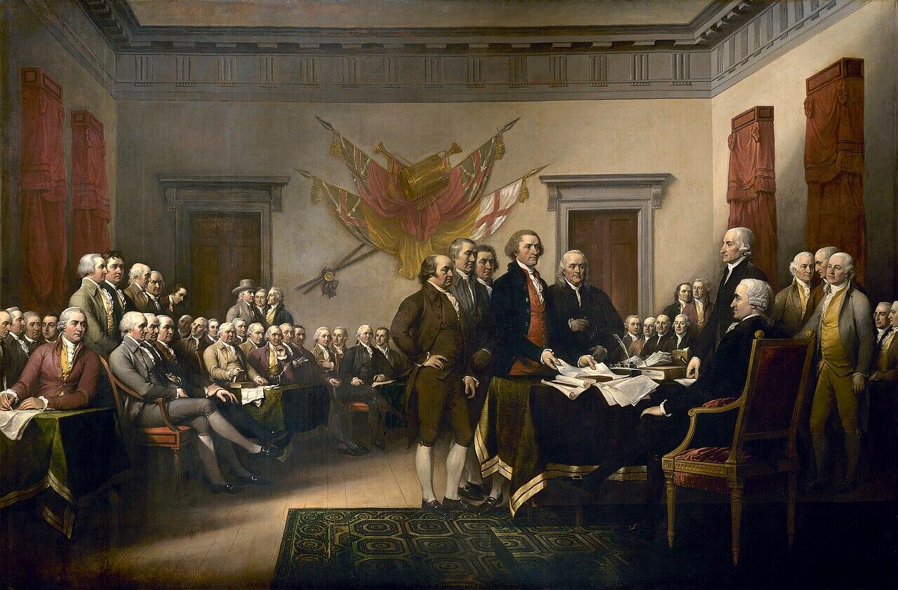 "Declaration of Independence," painting by John Trumbull, 1819