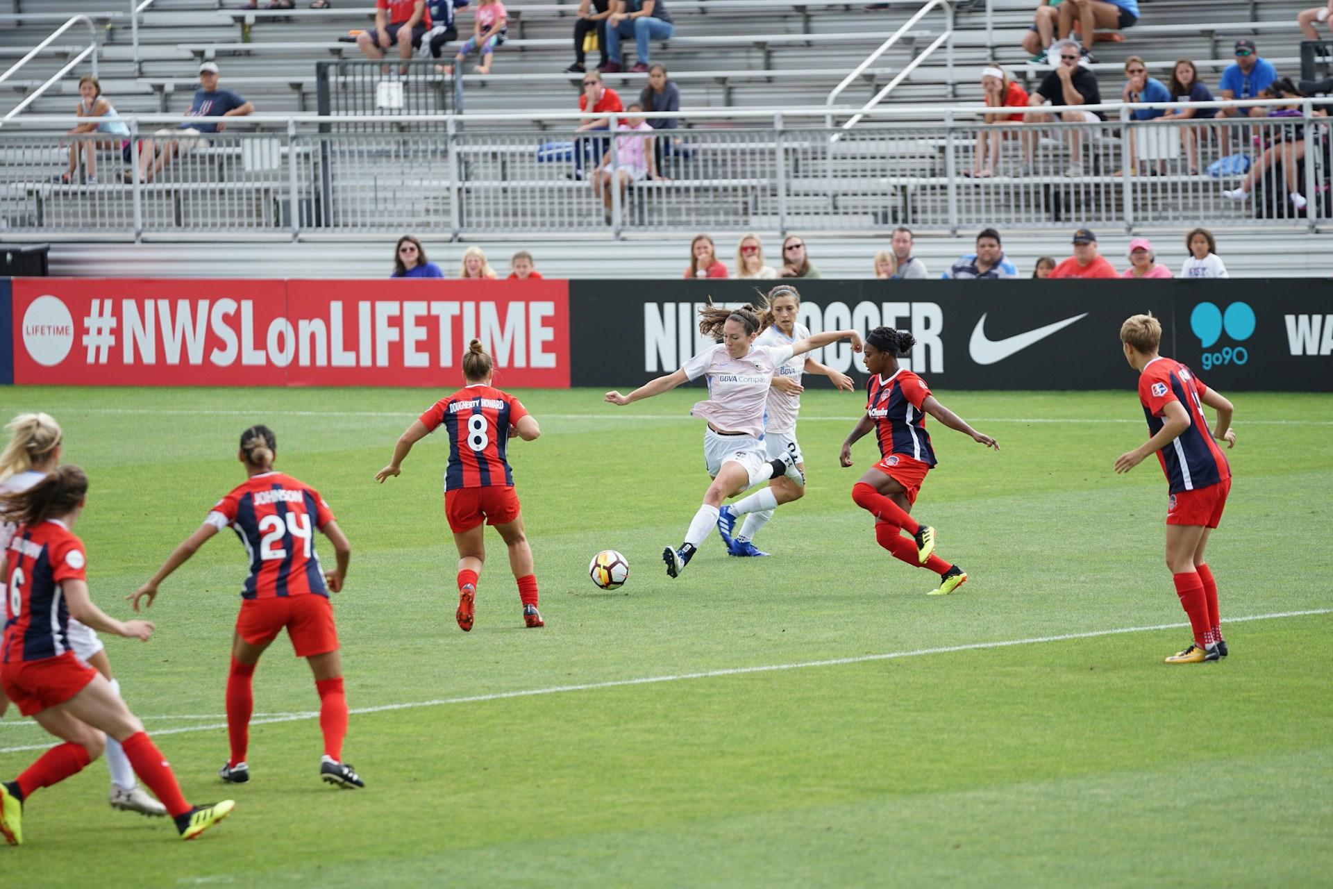 Women's soccer game.