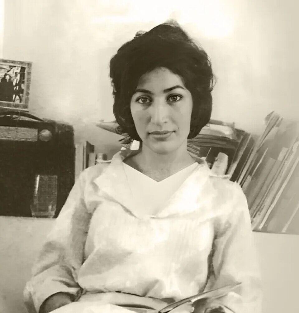 A photo of literary legend Forugh Farrokhzad