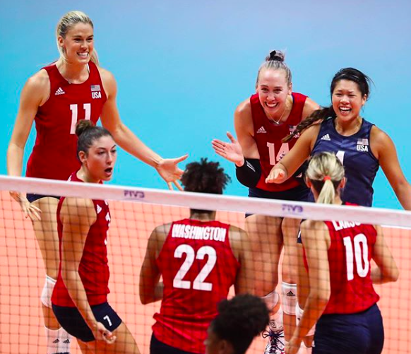 Drews and USA at the 2019 FIVB Women's World Cup