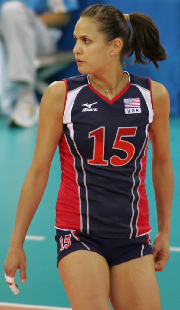 Logan Tom wearing the team USA uniform