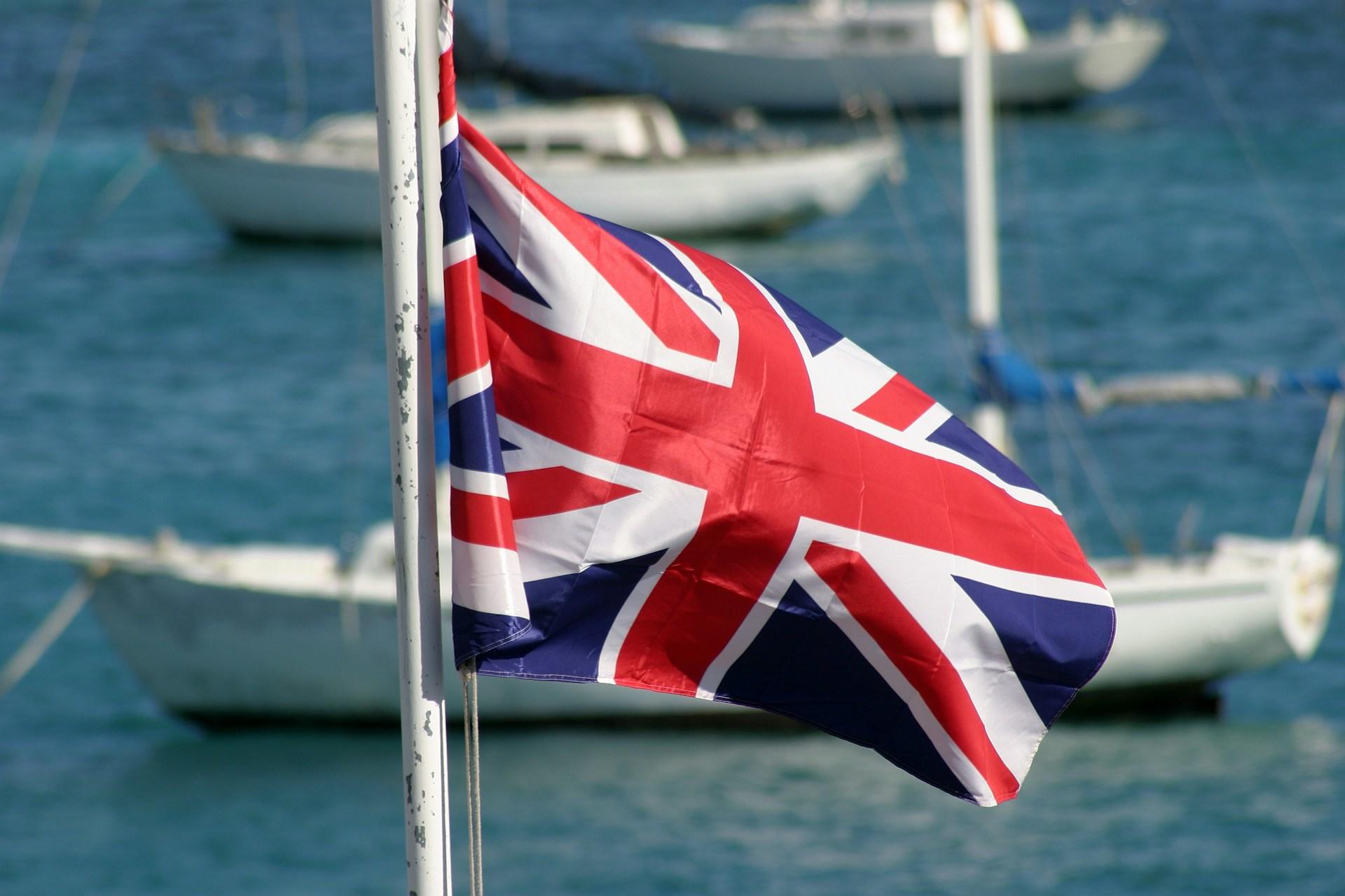 The British flag.