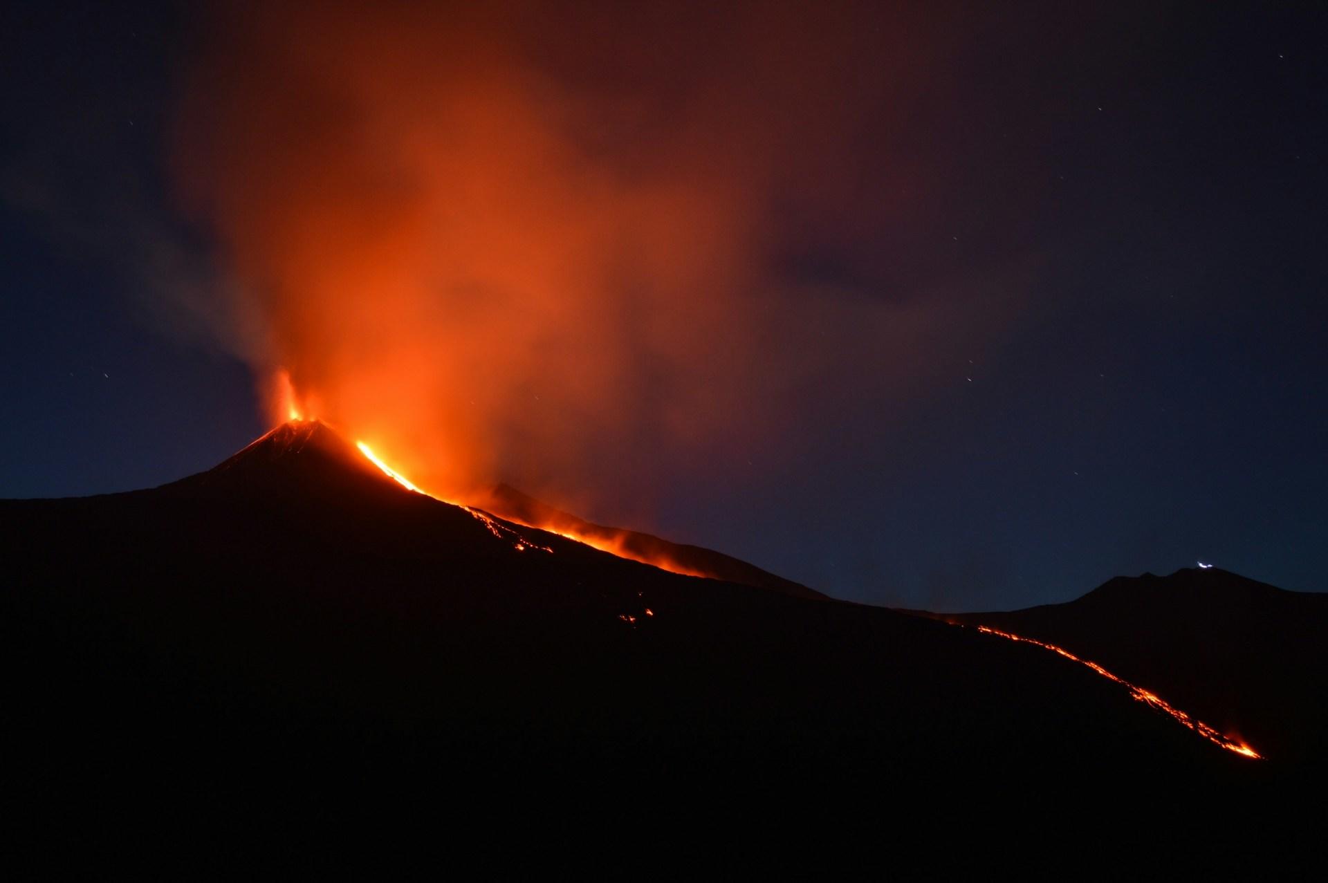 An eruption.