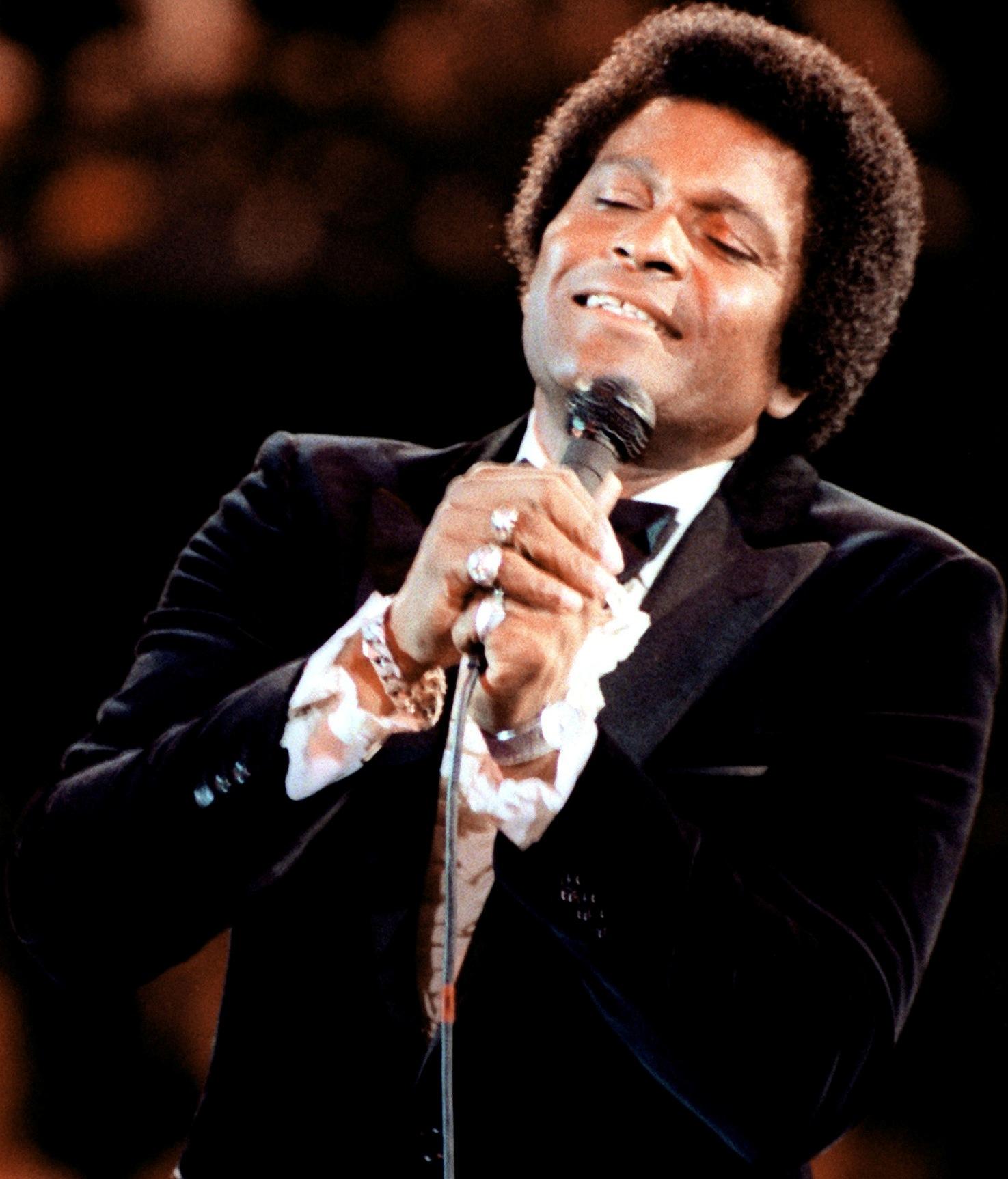 photo of Charley Pride singing