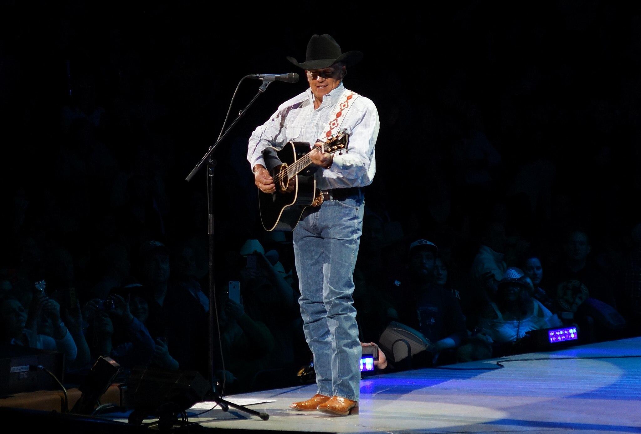 photo of George Strait performing on stage