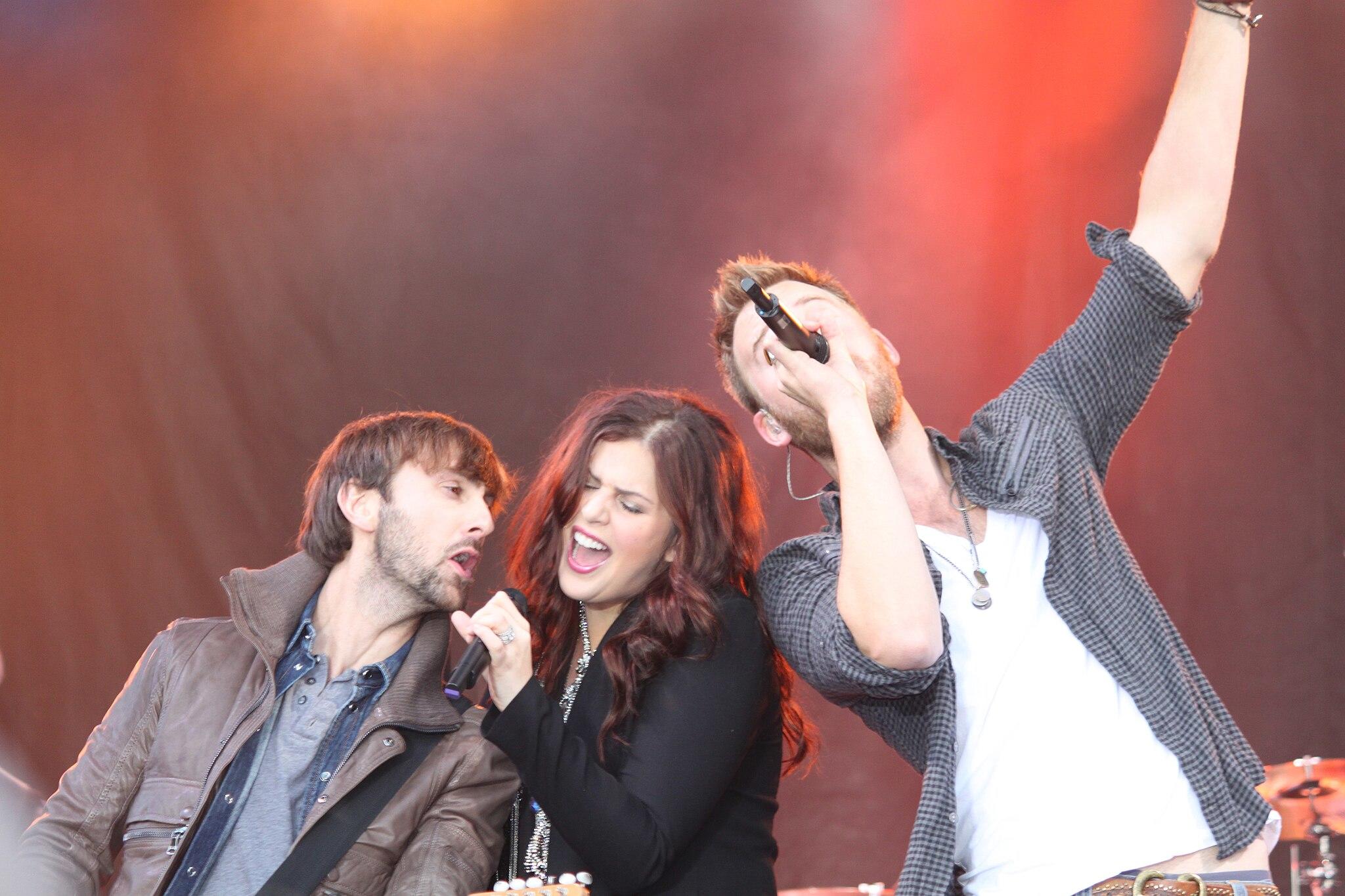 photo of Lady A performing on stage