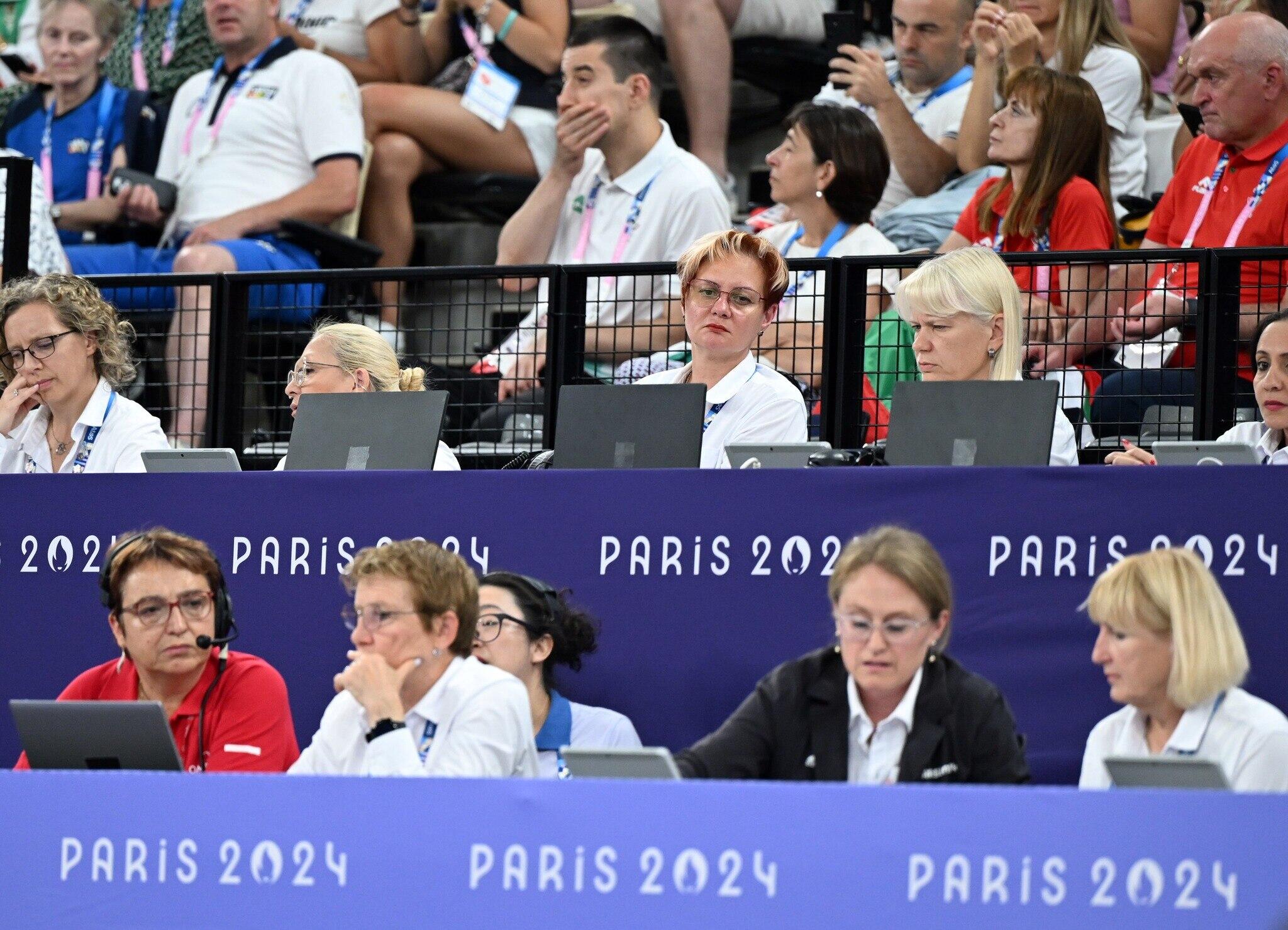 Judges panel during the Paris 2024 Olympics.