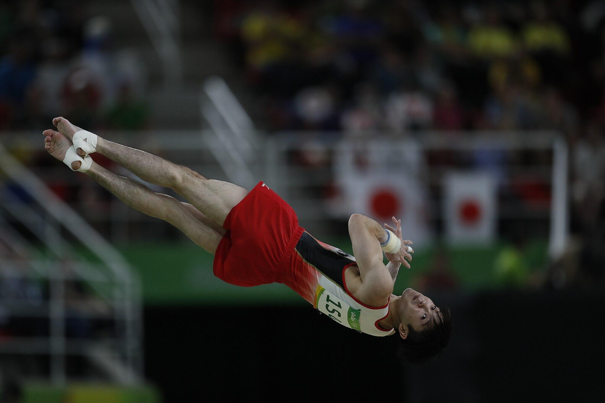 Kohei Uchimura at the Rio Olympics.