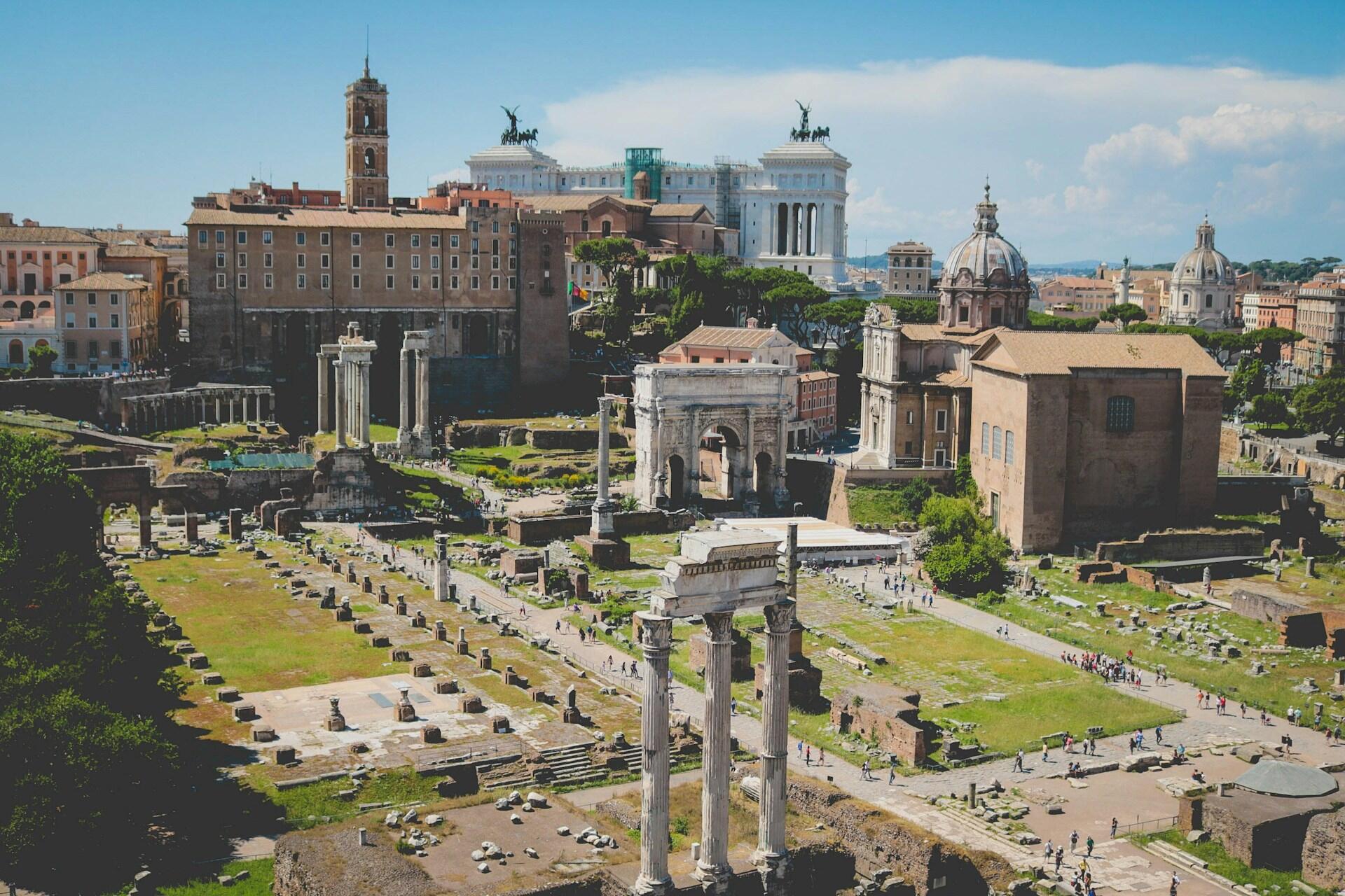 The Roman Forum in Rome.