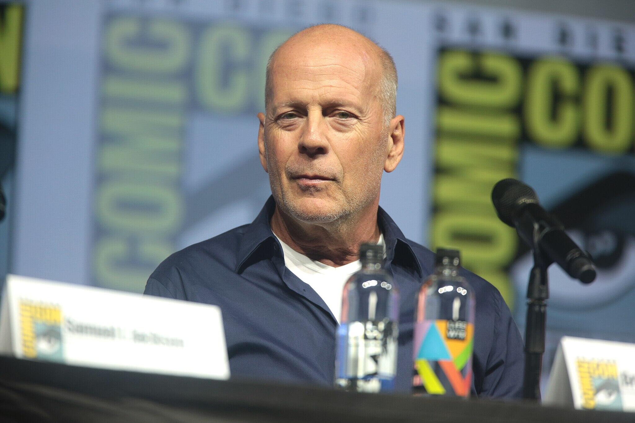 Bruce Willis during an interview.