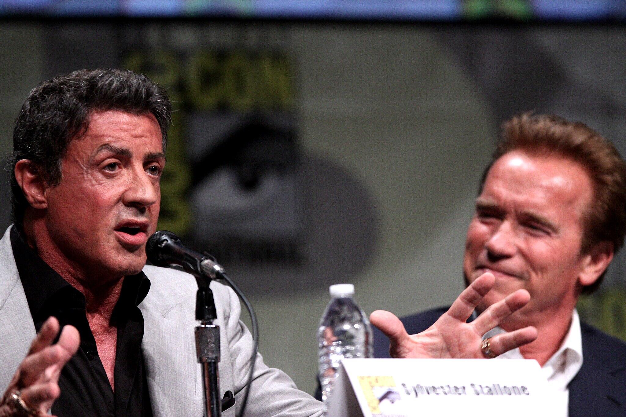 Sylvester Stallone and Arnold Schwarzenegger