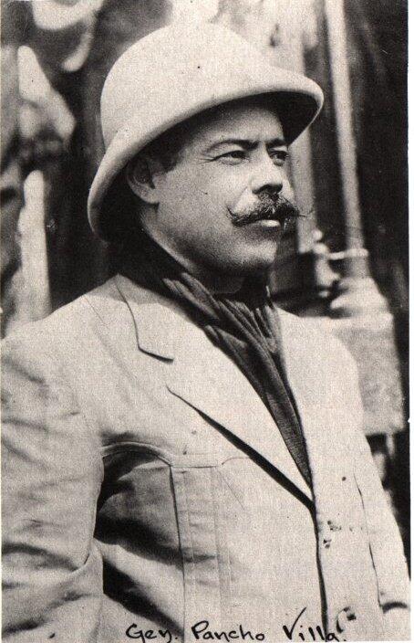 Francisco Villa in a hat.