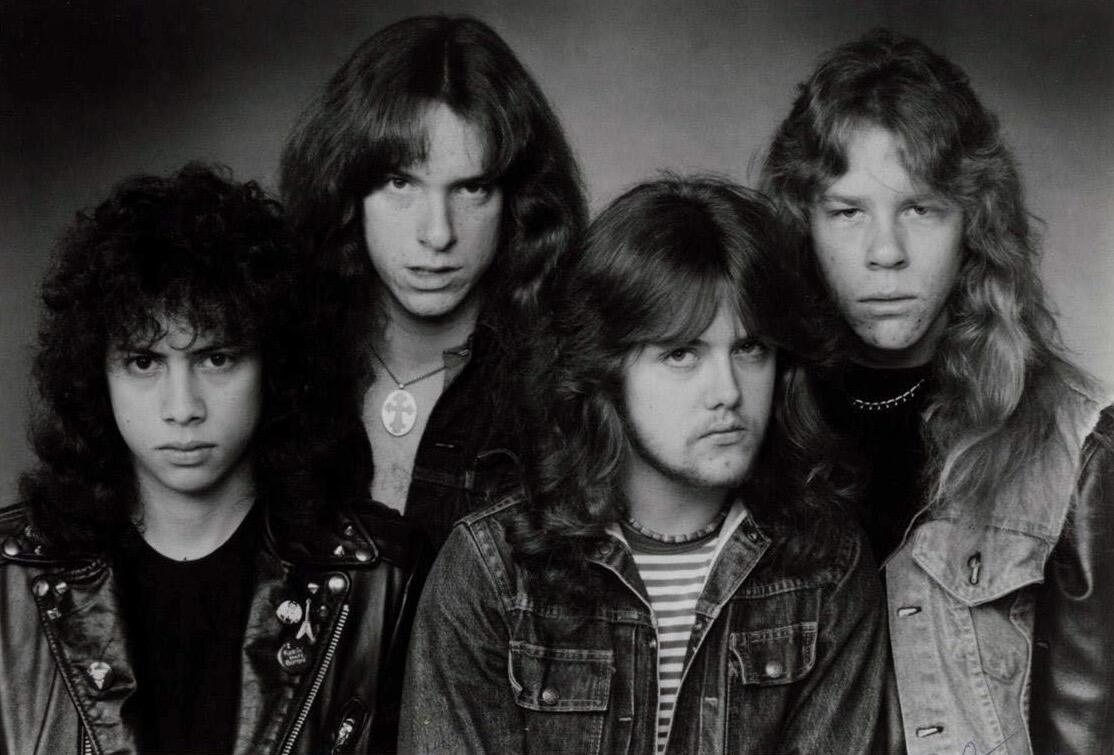 publicity photo of Metallica from 1983