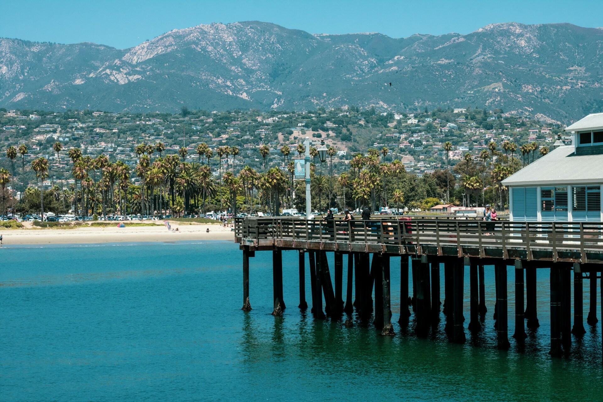A pier at Santa Barbara, CA.