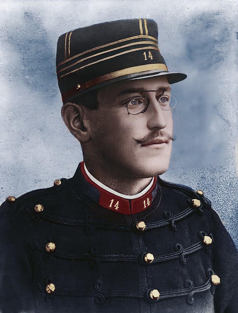 A painting of Alfred Dreyfus