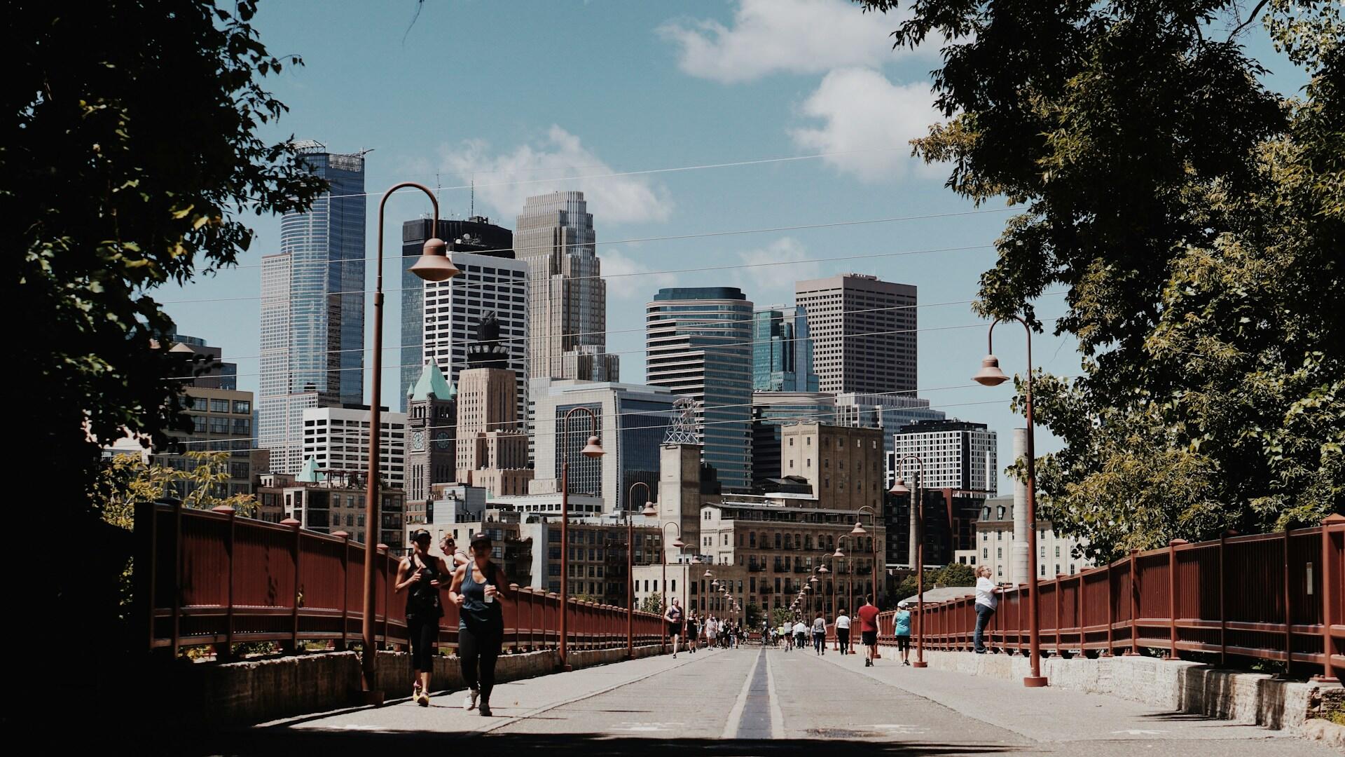 Minneapolis city skyline in Minnesota