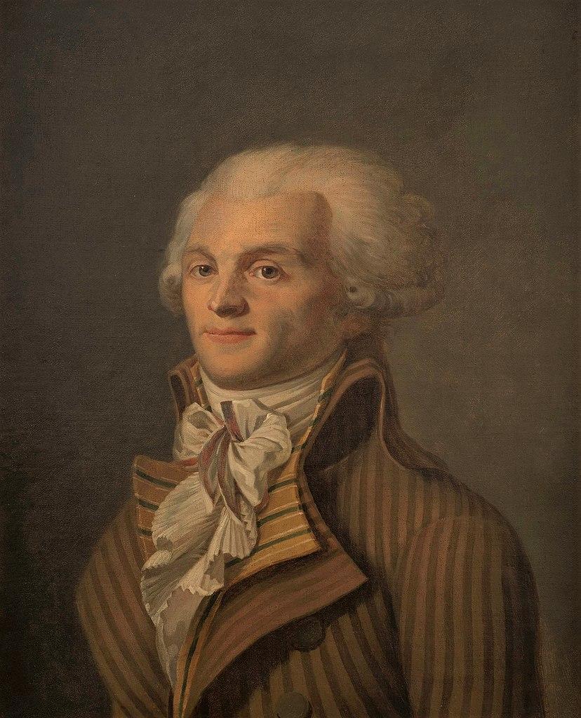 A painting of Maximilien Robespierre.