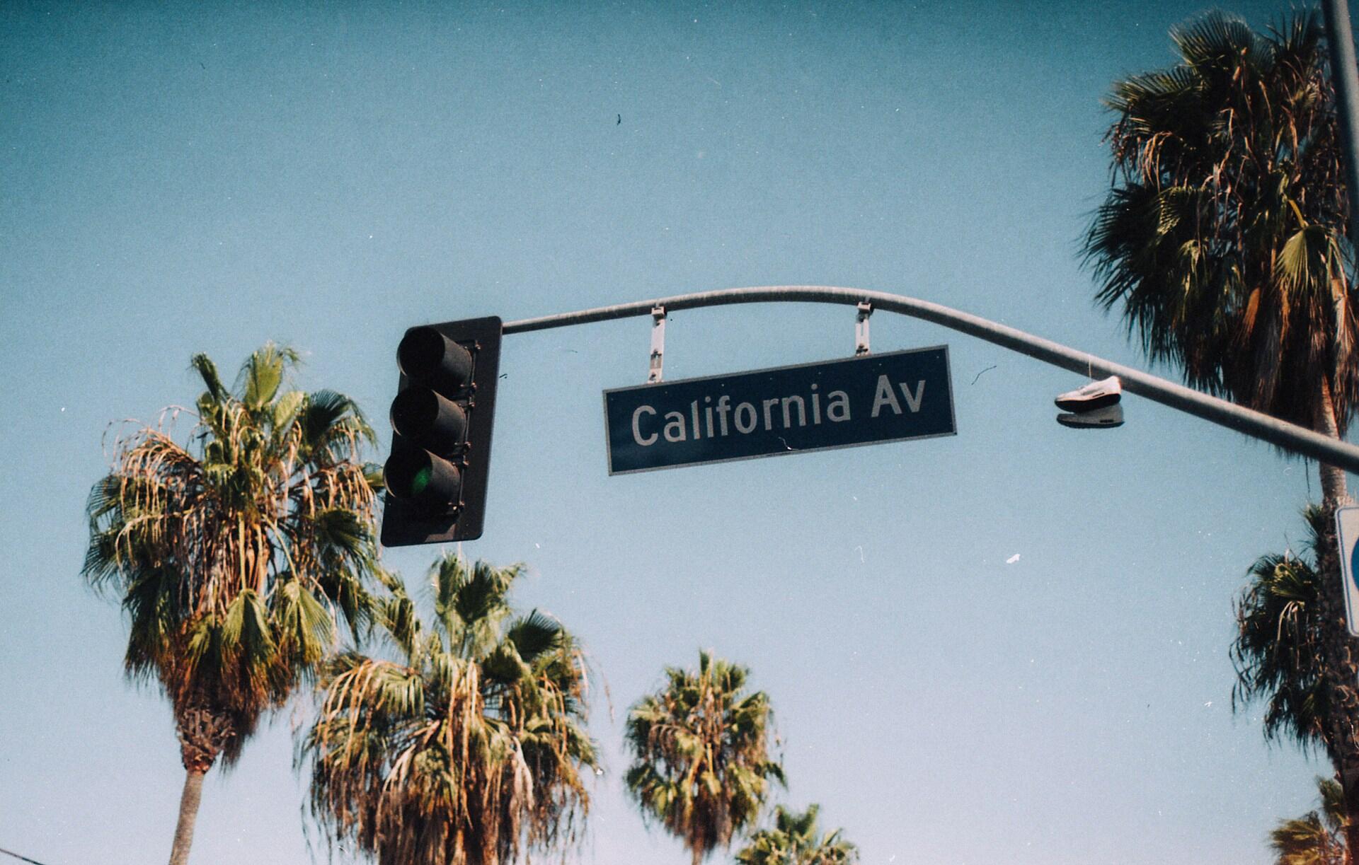 A California street sign.
