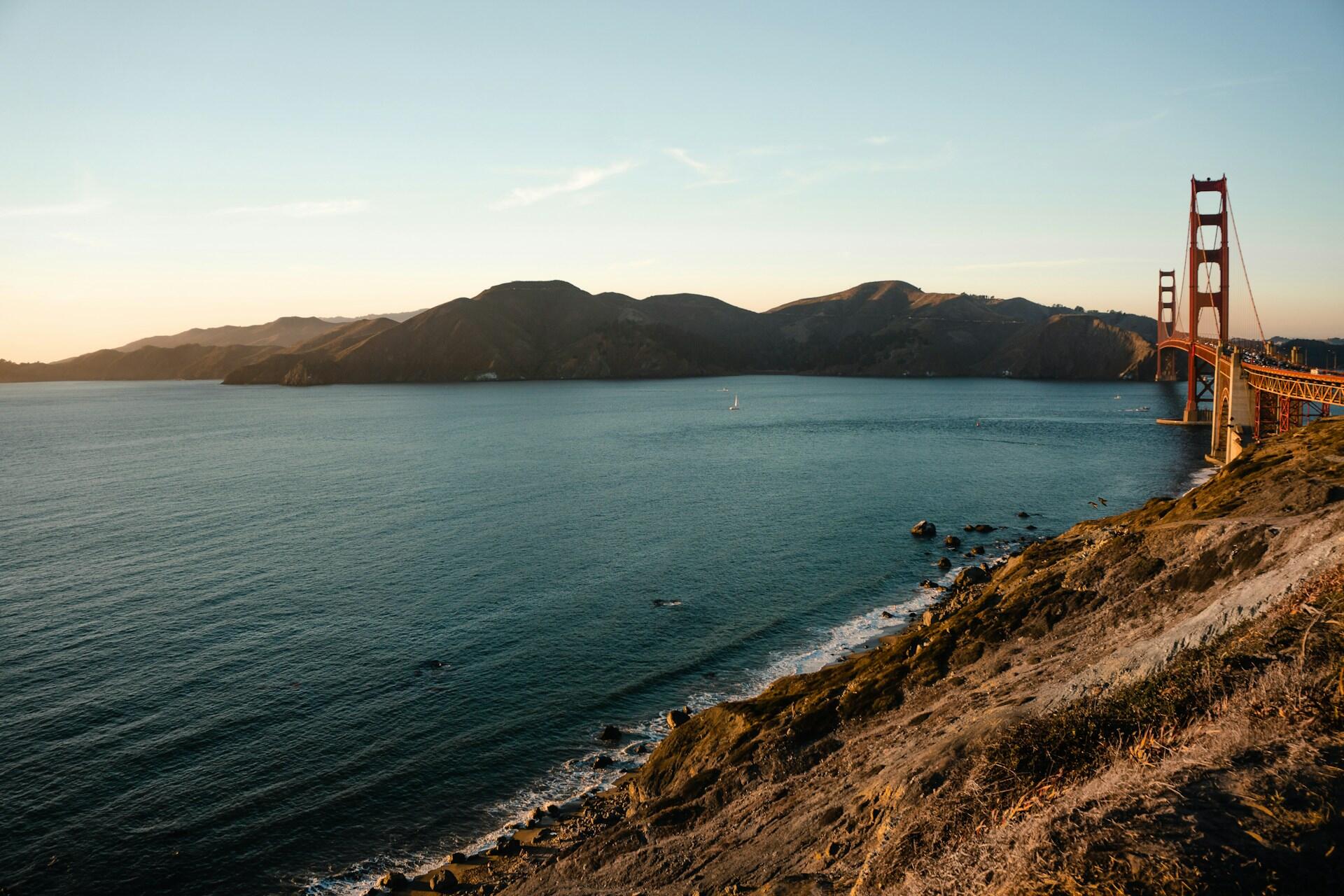 A view of the Golden Gate Bridge in San Francisco.