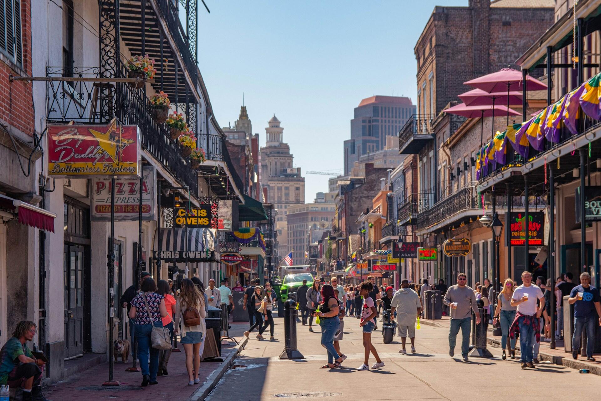 The French Quarter in New Orleans.