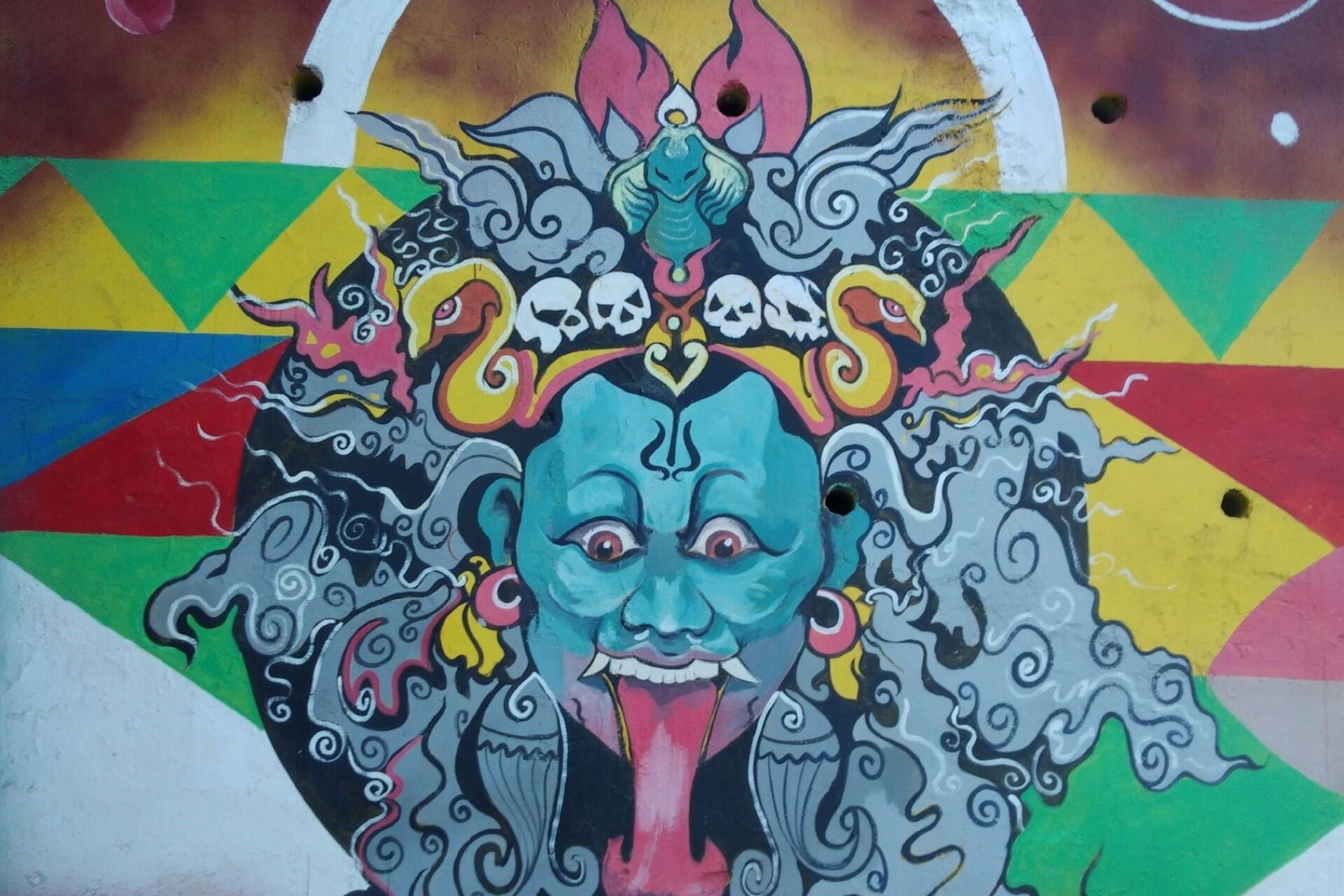 Psychedelic street art.