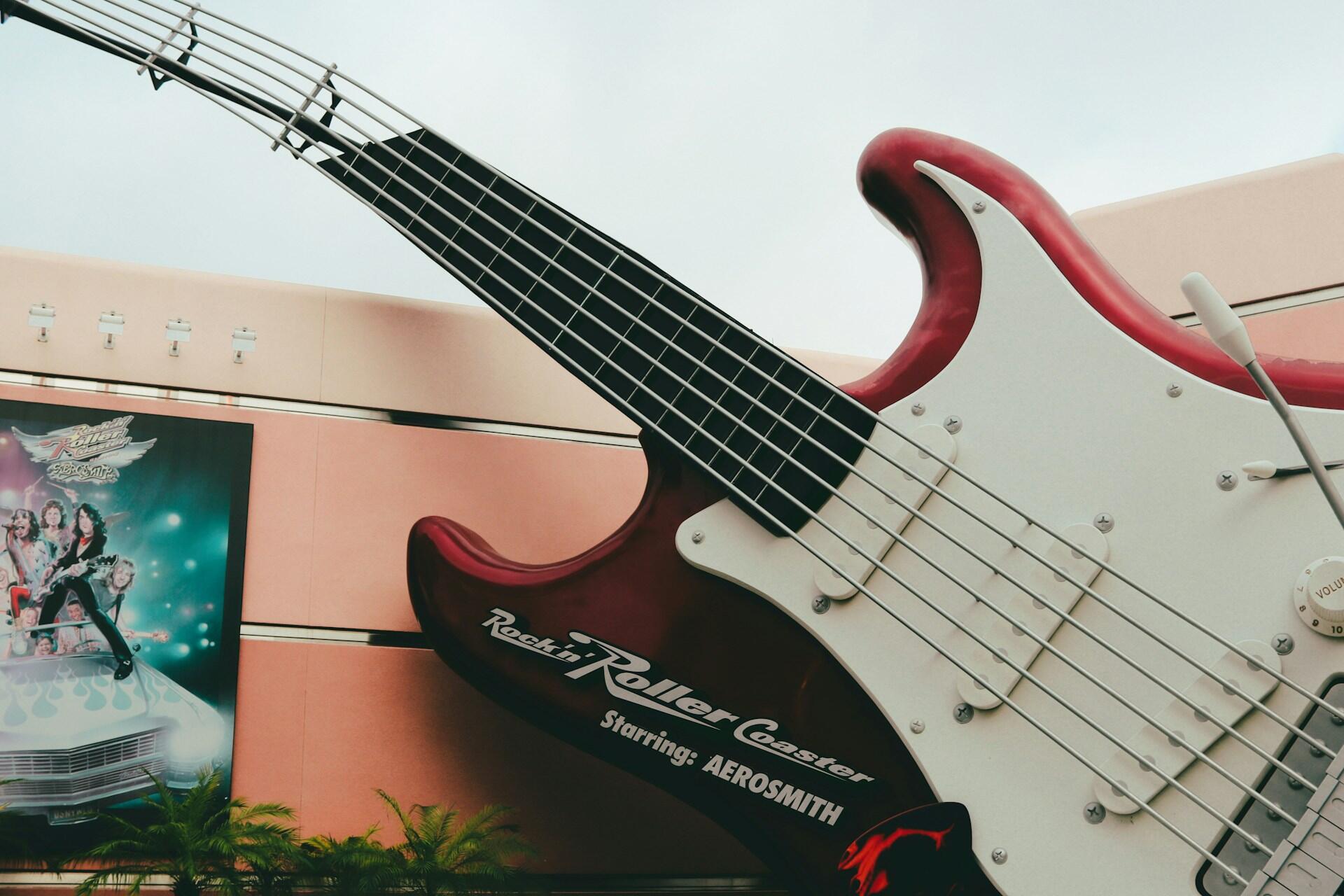 The entry to the Rock 'n' Roller Coaster in Florida.