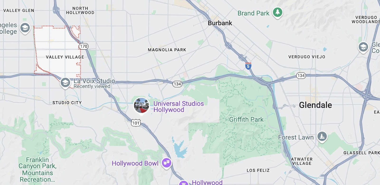 A map of The Singers Workshop