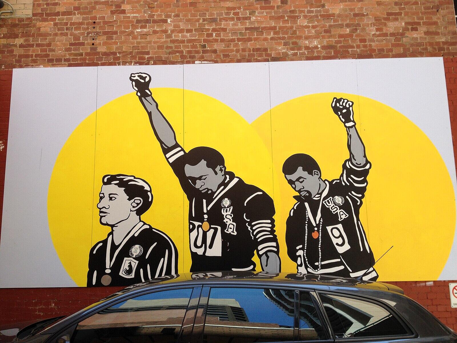 Emory Douglas mural.