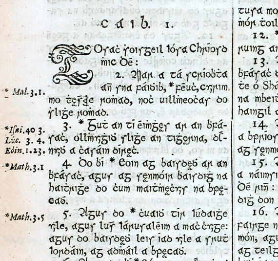 A book with Scottish gaelic.