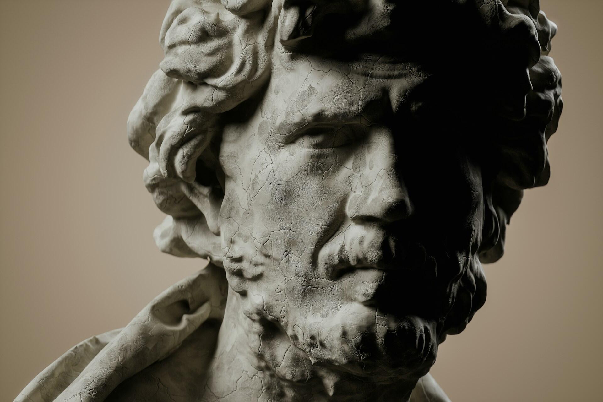 A busk of a philosopher.