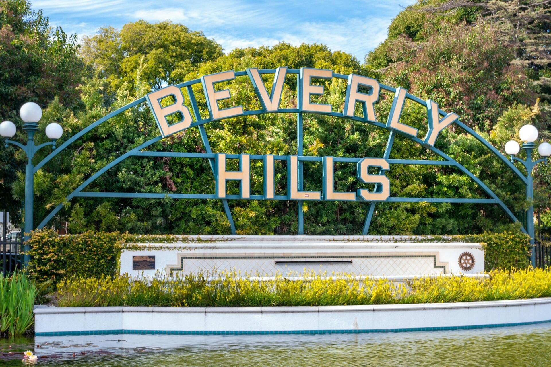 The sign for Beverly Hills.