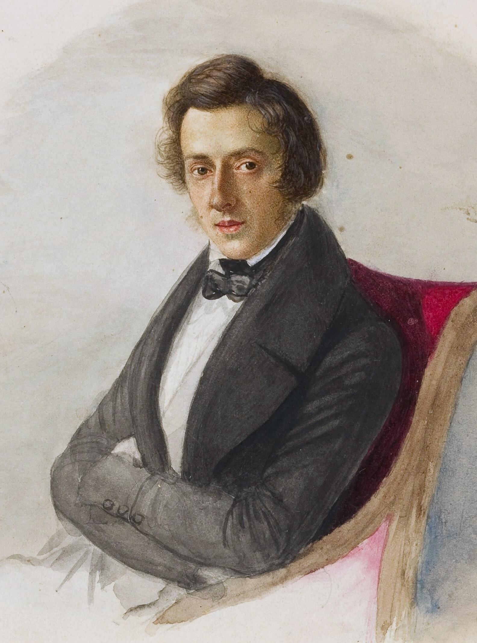 A portrait of Frederic Chopin