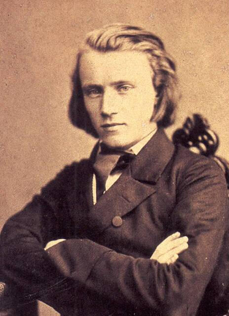 Johannes Brahms, aged 20, in 1853.
