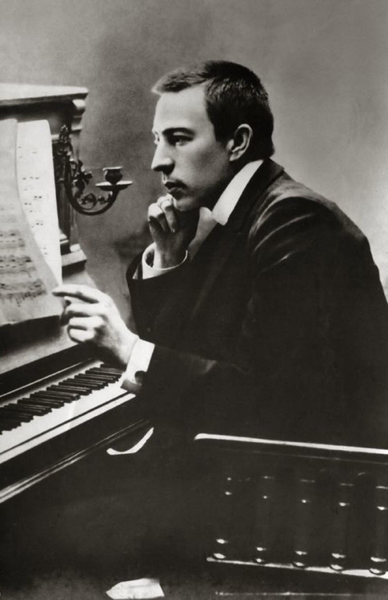 A portrait of Sergei Rachmaninoff