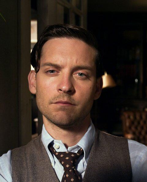 screenshot of the Nick Carraway character in the 2013 film