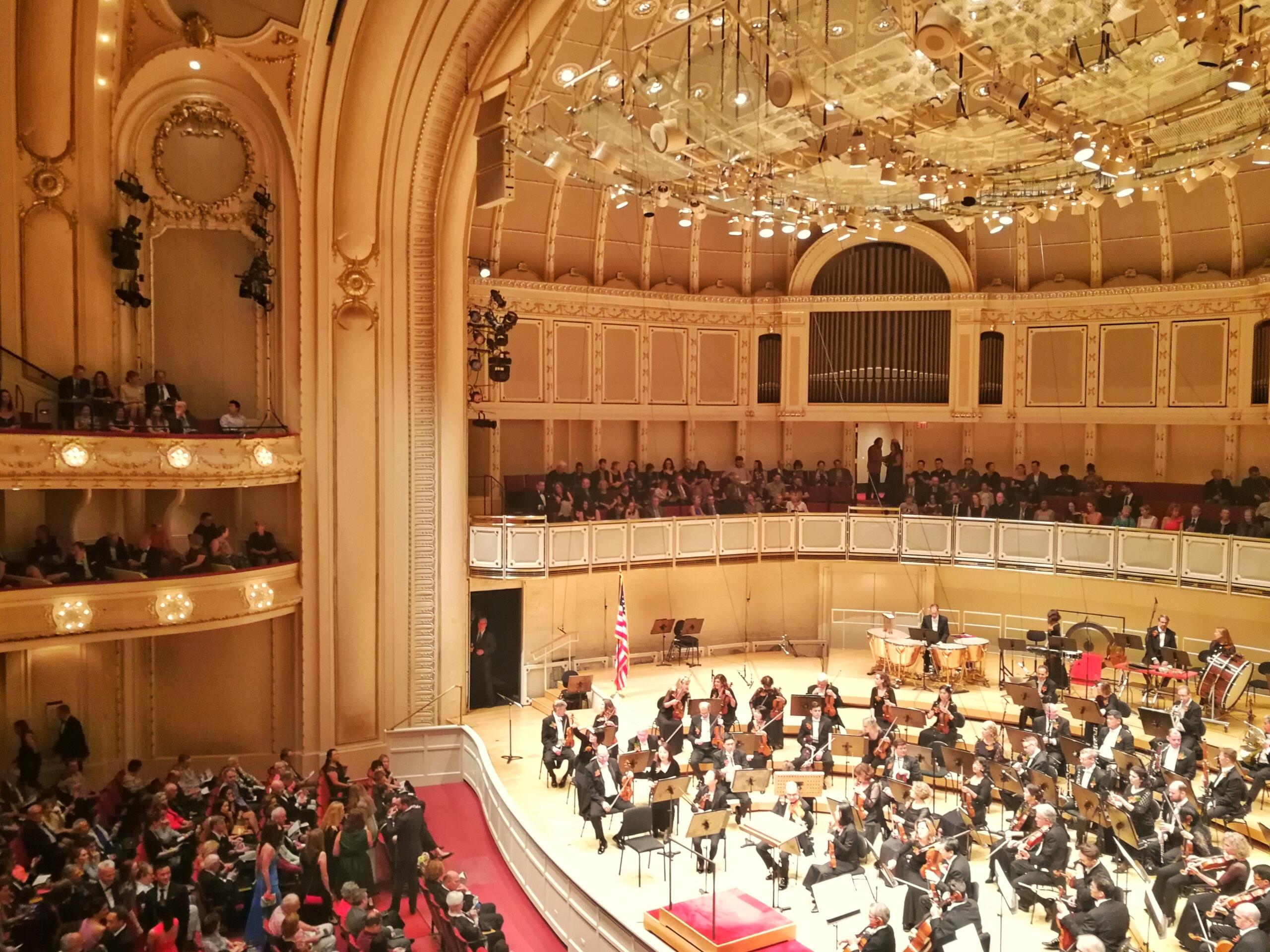 Orchestra Hall at the Symphony Center in Chicago