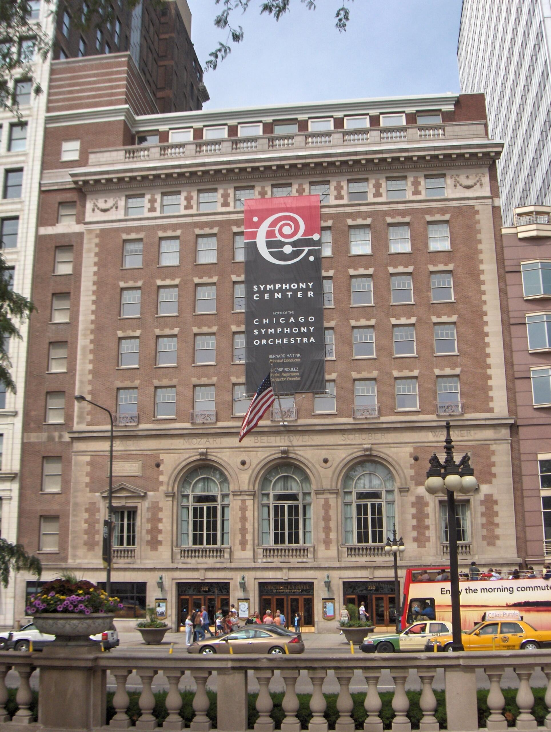photo of Orchestra Hall exterior, daytime