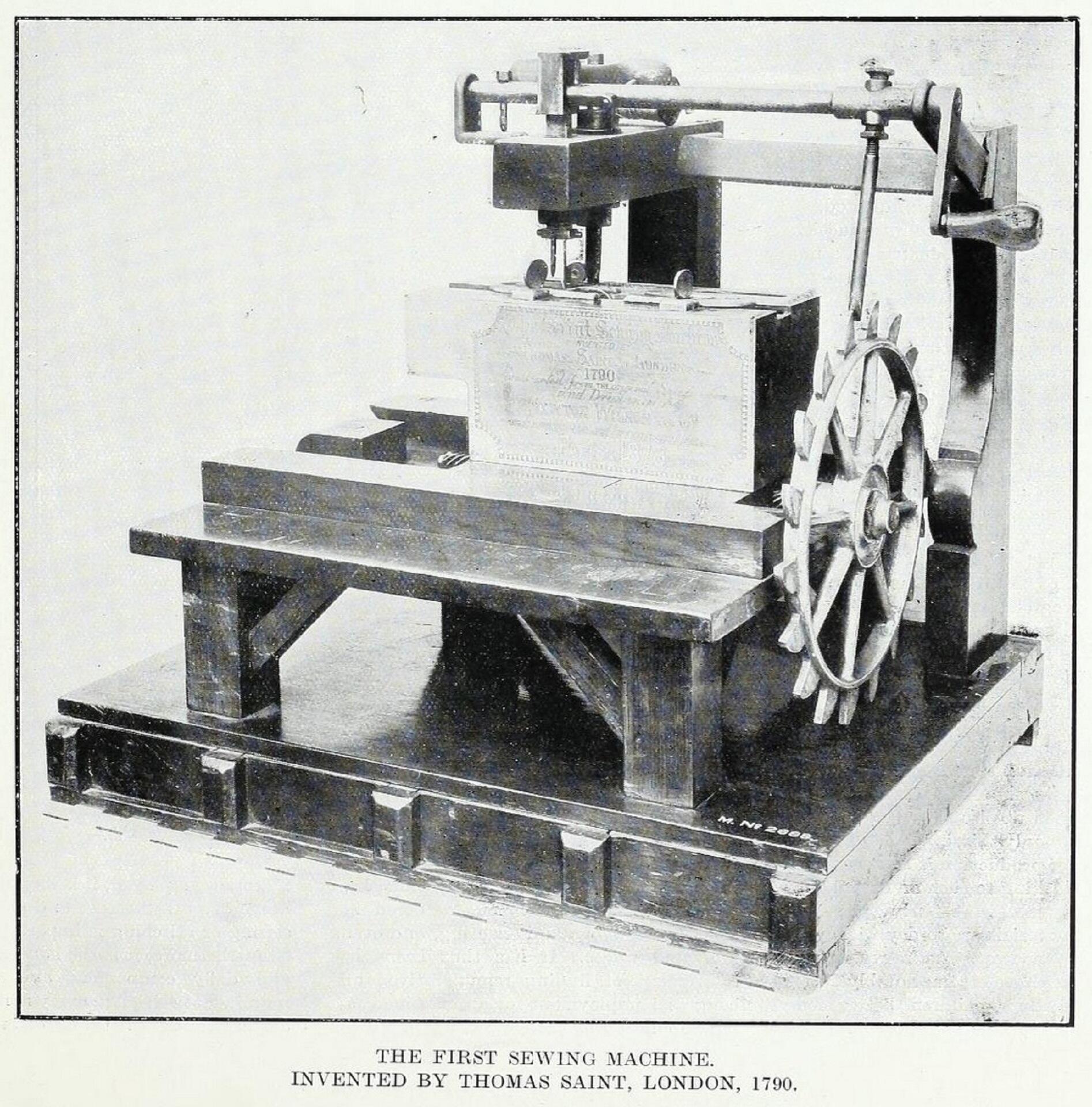 The world's first sewing machine.