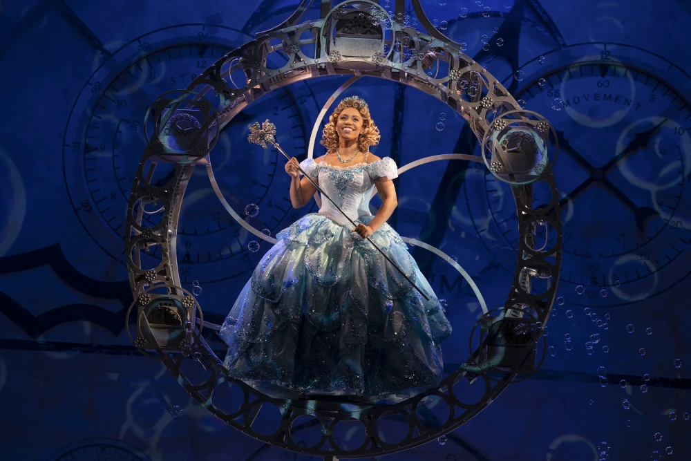 Brittney Johnson as Glinda on Broadway