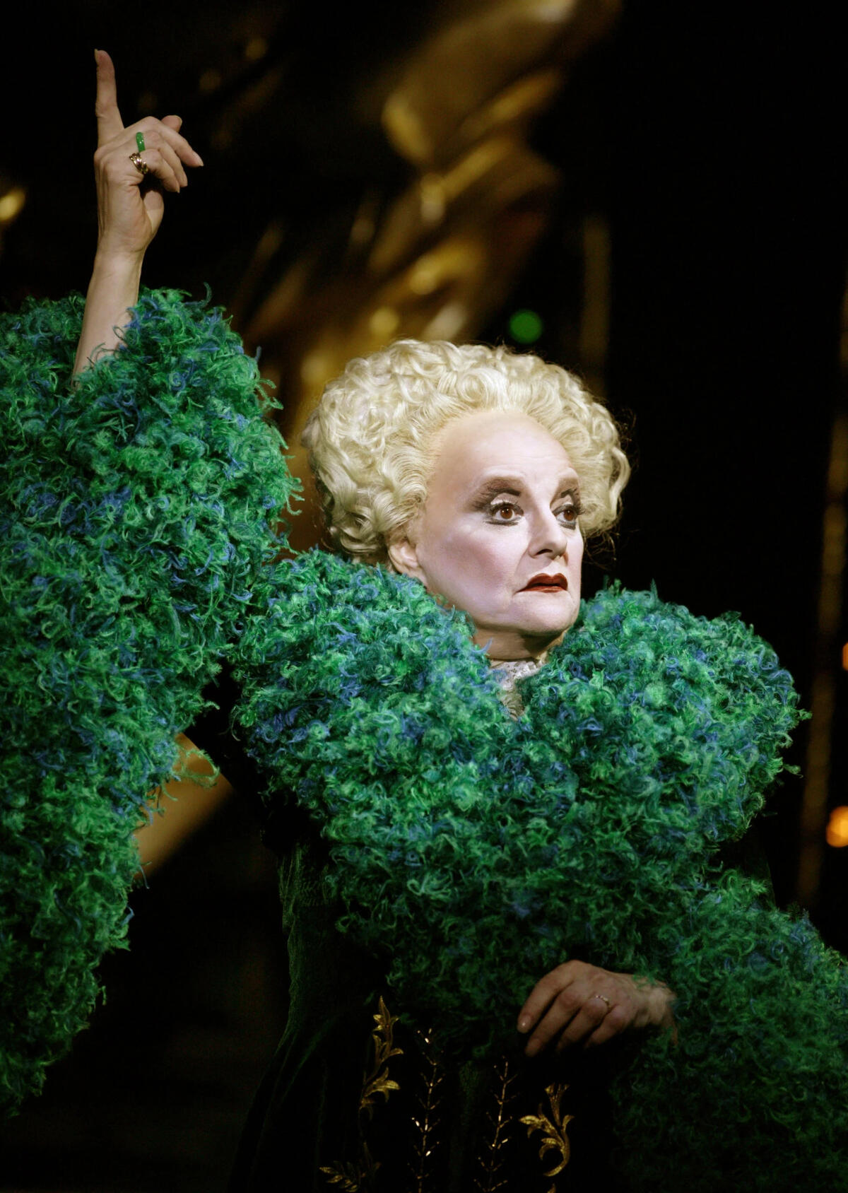 Carole Shelley as Madame Morrible on Broadway