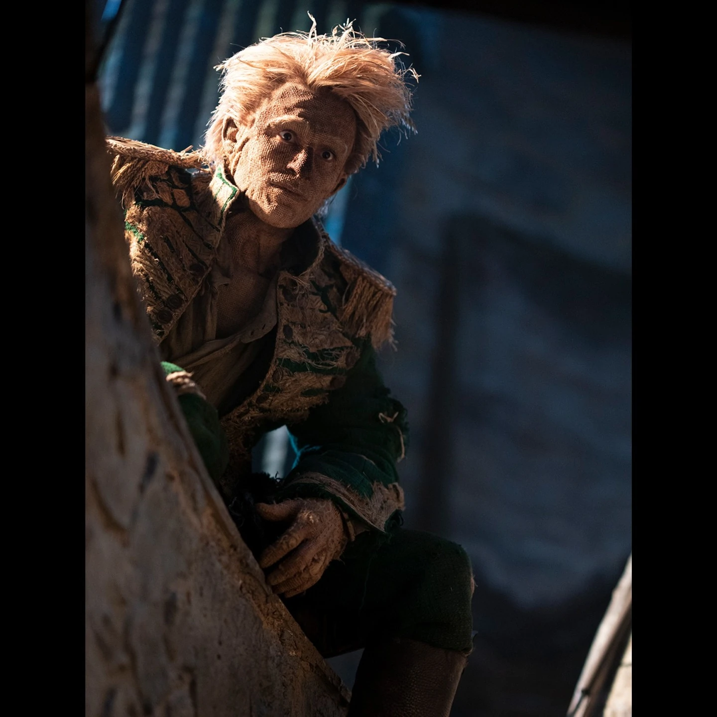 Fiyero as the scarecrow in "For Good"