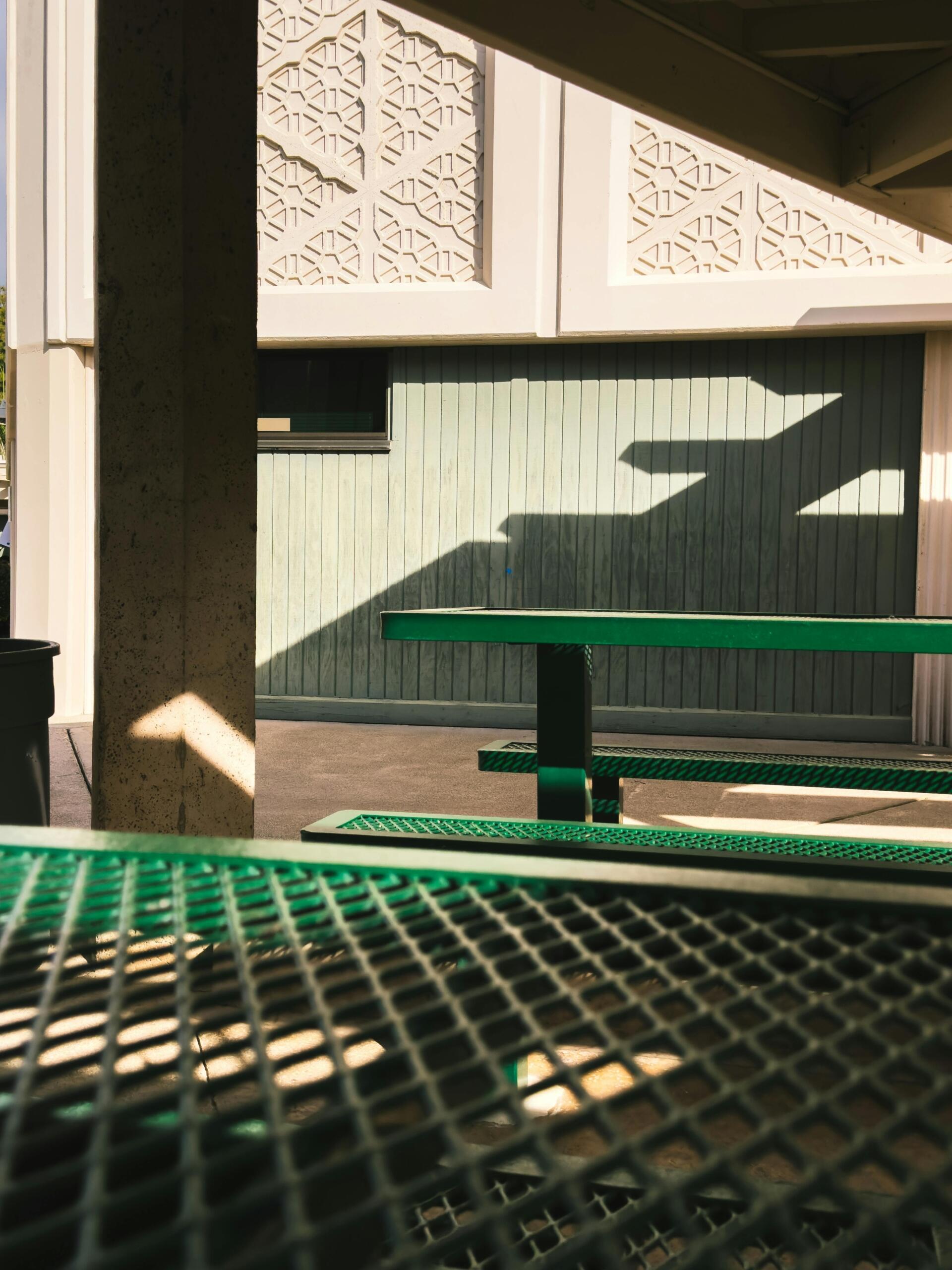 An empty playground while classes are in session