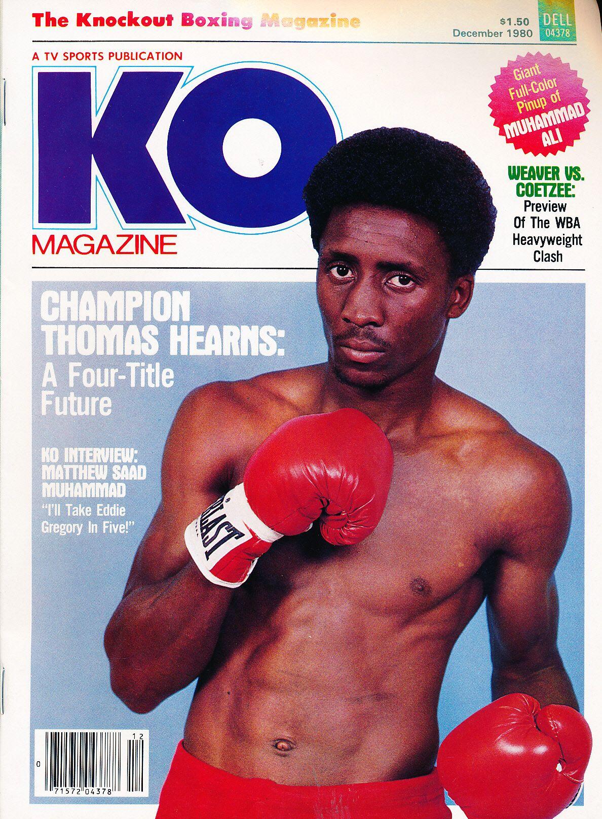 Thomas Earns on the cover of KO magazine.